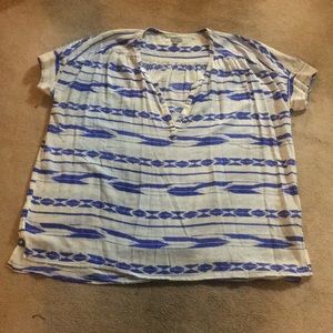 Aerie Blue/White Summer Tunic Size XL